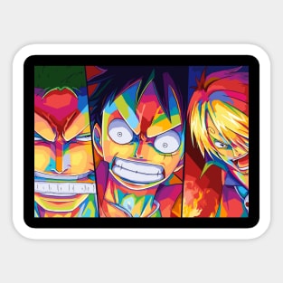 One Piece Zoro x Luffy x Sanji Sticker